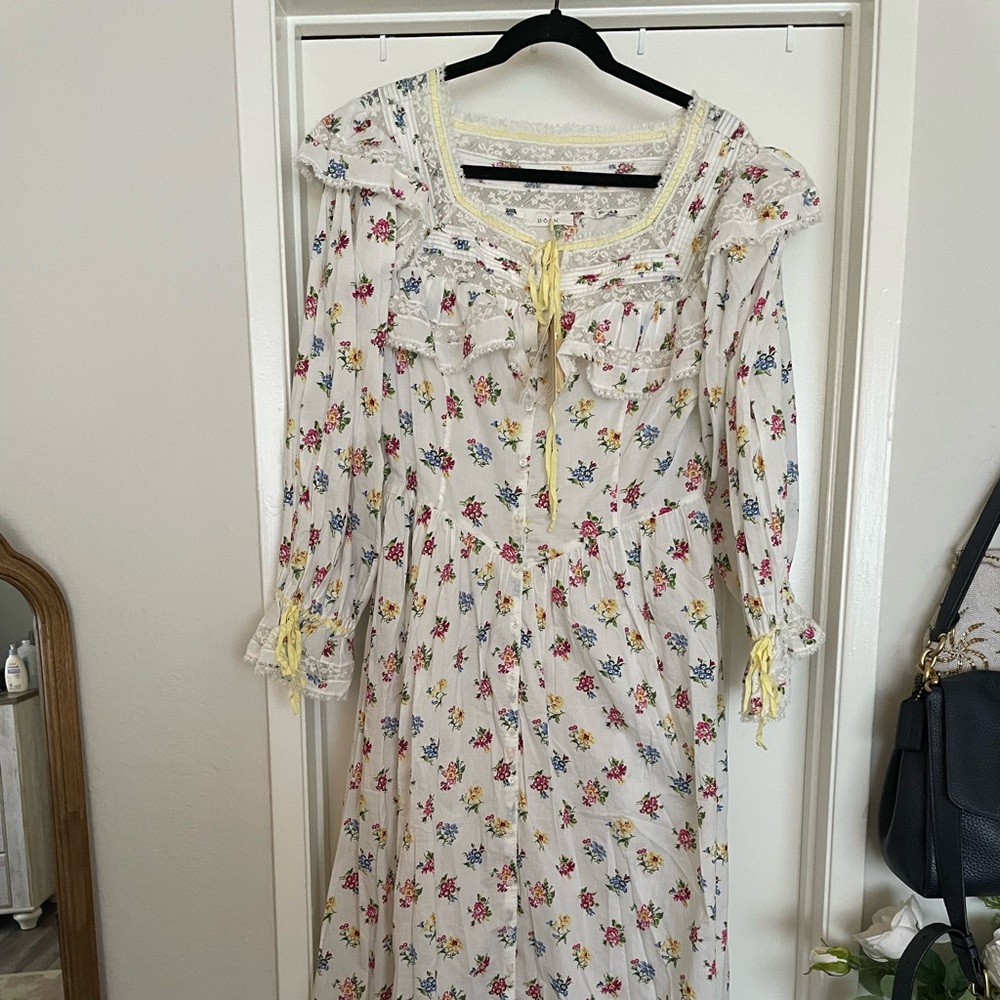 DÔEN Lucretia Dress - Fleurs de Jonquille -XL 12